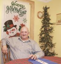 Getting into the spirit of the holiday, Tom Cousino decks his home out in trees of all shapes and colors. If ever anyone needs a little Christmas, they should stop by and talk to Tom.