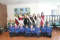Bringing a little bit of cheer to the VA Hospital in White River Junction, Vermont, Miss Vermont Jeanelle Achee, members of the Miss Vermont Outstanding Teen PTP Program and the VUHS Dance Team sang, danced and shared holiday wishes with veterans!