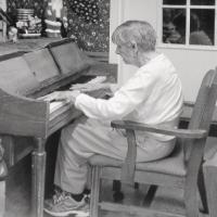 Playing from memory at the Christmas Eve care home where she resides, Barbara shows not her 98 years of age, but her devotion to the piano and the classics that she studied as a child and at Julliard.
