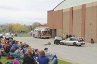 The silence at VUHS was only broken by the cries of the students acting in the Mock Car Crash and the sirens and emergency respondents. Somber to watch, shocking for many, the Mock Car Crash brings home the dangers of driving intoxicated or under the influence.