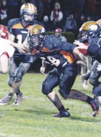 Lucas Plouffe opening up the hole
for Ritter