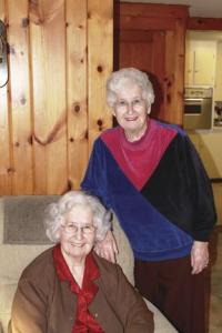 Twin sisters Cecile ( Quesnel) Lawrence and Lucille ( Quesnel) Skeffington love the holidays and share traditions including card games, box socials and just being with family.