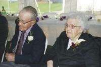 Dean & Alberta at great-granddaughter Kristine's wedding in October 2013.