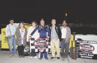 Ron Proctor driver  and pit crew of #27 after the recent win at Devil’s Bowl.