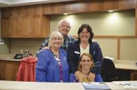 Pictured above on opening day, June 1, 2015, left to right front are Judy Sperry RN, Margaret Korda, LPN. Back: Dr. Allan Curtiss,MD and June Sunderland Receptionist/AEMT.