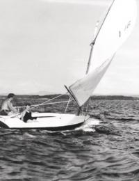 Wally and  Betty loved the lake and sailing was always a favorite of the couple.
