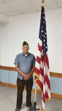 Commander DeGray of Middlebury American Legion Post #27.