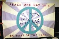 Peace One Day banner from Advanced Art Class.