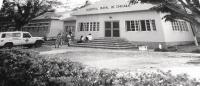 Lee and Bonnie Adkins helped other volunteers build two new buildings on this hospital in Maxime, Mozambique. The new additions were for a Blood Bank and a research unit.