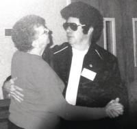 Yes, Elvis does stop on by in the performances,