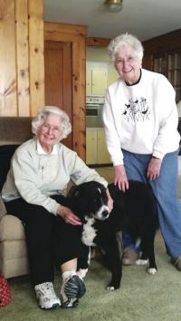 Checking in with Cecile and Lucille Skeffington is always a pleasure and a wonderful example of the vitality and durability of the seniors in the Champlain Valley.