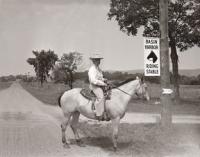 A.P. Beach on horse, at the Basin Harbor Club Riding Stables.
