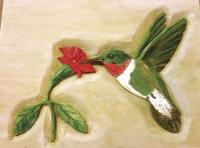 Painted by daughter Lynn, Raymond's carvings come to life and celebrate nature!
