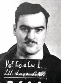 This was Roger’s Prisoner of War mugshot while he was in the German prisoner of  War camp during World War II.
