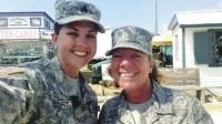 Vermont Army National Guard soldiers Katie Kayhart and Cheryl Ballard.
