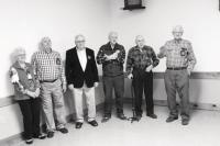 Gathered in Middlebury, the brothers and sister Edith celebrated five of them in their 80's!