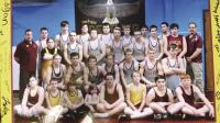 Coach Nick Mayer and the 2016 Mt. Abe wrestling team presented this photo to Coach Rod Cousino and thanked him for his dedication and his starting of the Mt. Abe wrestling program in 1970. 
