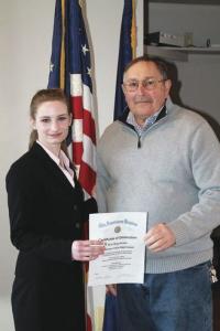 Alyse Beauchemin represented her home American Legion Post #14 for the third time at the state championships.
