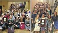 Left: Commodore Band Takes Gold at Music Contest. Right: VUHS Chorus Earns a Silver rating at the Philadelphia Music Festival.