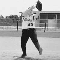 Dani pitching.