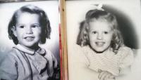 These two youngsters might seem related, but in fact it is only by marriage. Behold a young Lee (left) and a young Brenda ( right) and the curls and smiles are legendary on both! 
