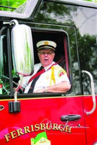 Sitting in the new Fire Truck dedicated to him, FFD retired Chief Bob Jenkins is 52 years strong in his involvement with Fire Services.
