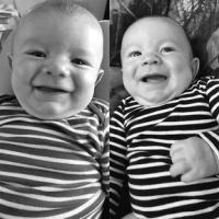 Twins Brantley & Bentley are all smiles and will see you and Great-Grandpa Lucien at ACFD.