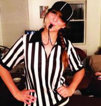 Active in several sports , Erin loves to referee and can be seen at many different sites around the state.