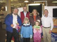 Susan Wyckoff is a second prize winner with over 8-million purchase points she is pictured above with her family store owner Win Grant and retail promotional consultant Graeme Bulloch join in the congratulatory photo op.