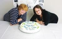 Schools out for Pamela and Cookie.